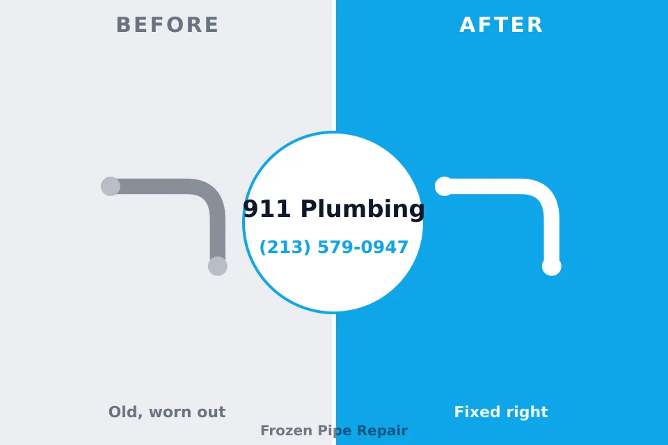 Before and after: plumbing company North Springfield, VA